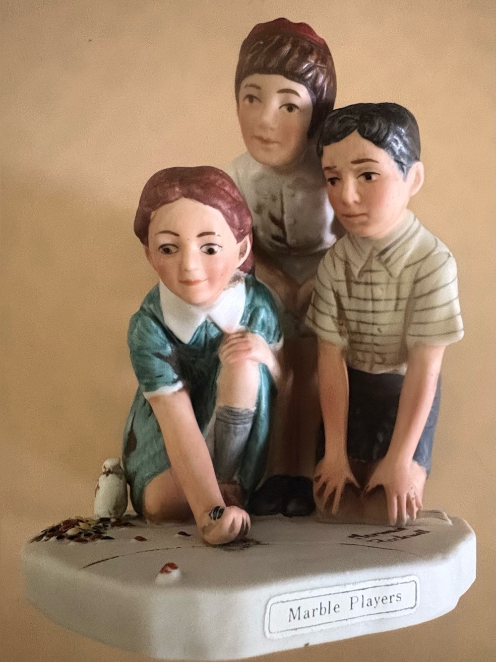 Vintage 1973 Dave Grossman Designs
"Marble Players" Figurine